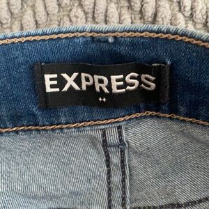 Express jeans/jeggings size 0 pink stitching